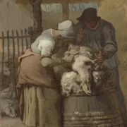 Jean-François Millet | Fåreklipperne – 1857 | Indrammet kunsttryk | Realisme