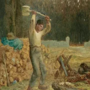 Jean-François Millet | Skovhuggeren – 1858 | Indrammet kunsttryk | Realisme