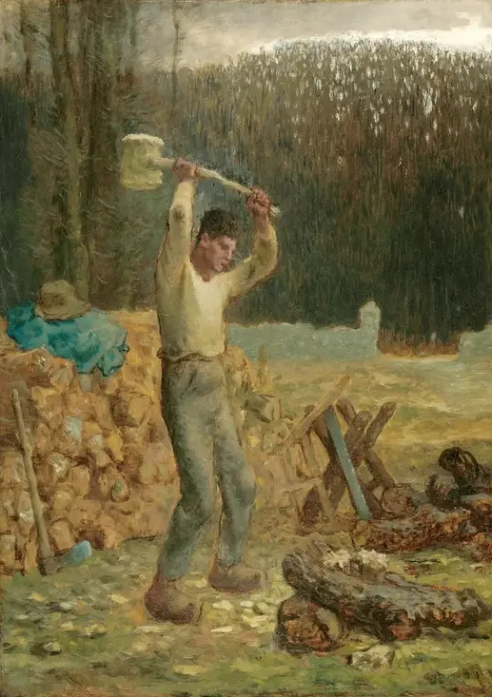 Jean-François Millet | Skovhuggeren – 1858 | Indrammet kunsttryk | Realisme
