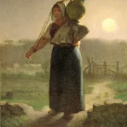 Jean-François Millet | Eine Milchmagd - 1853 | Gerahmter Kunstdruck | Realismus