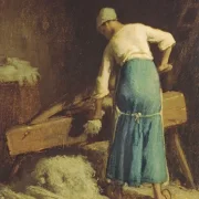 Jean-François Millet | Hørbrækning – 1850 | Indrammet kunsttryk | Realisme