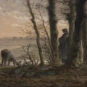 Jean-François Millet | Fallende Blätter – 1866 | Gerahmter Kunstdruck | Realismus