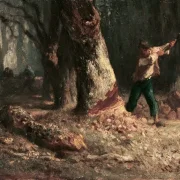 Jean-François Millet | Skovhuggere i skoven – 1870 | Indrammet kunsttryk | Realisme