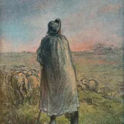 Jean-François Millet | Der Hirte - 1824 | Gerahmter Kunstdruck | Realismus