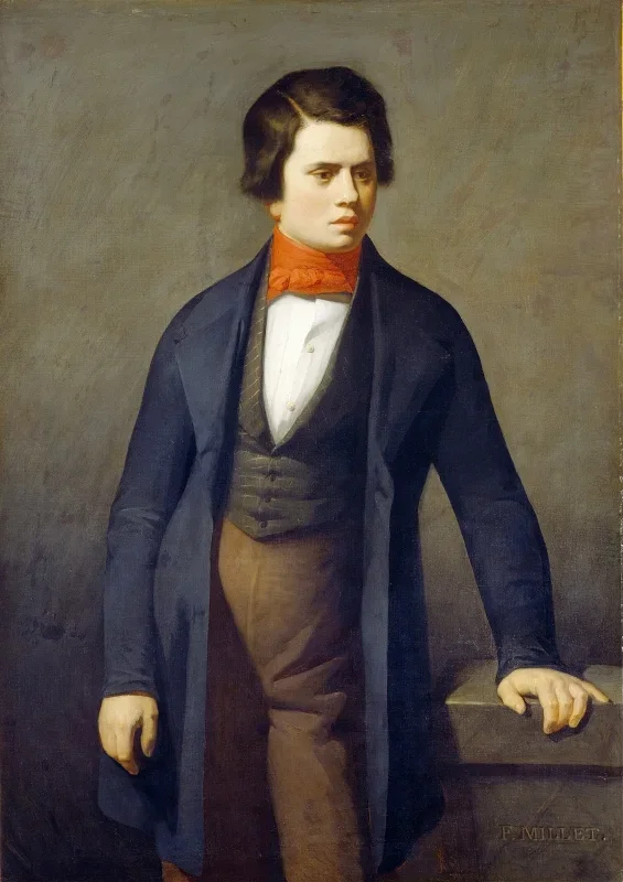Jean-François Millet | Leconte de Lisle – 1840 | Indrammet kunsttryk | Realisme