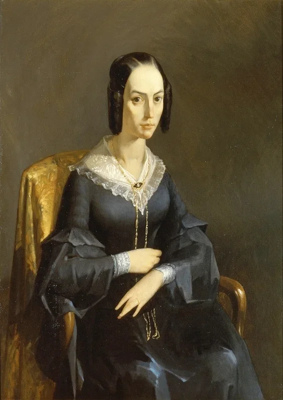 Jean-François Millet | Madame Valmont - 1841 | Gerahmter Kunstdruck | Realismus