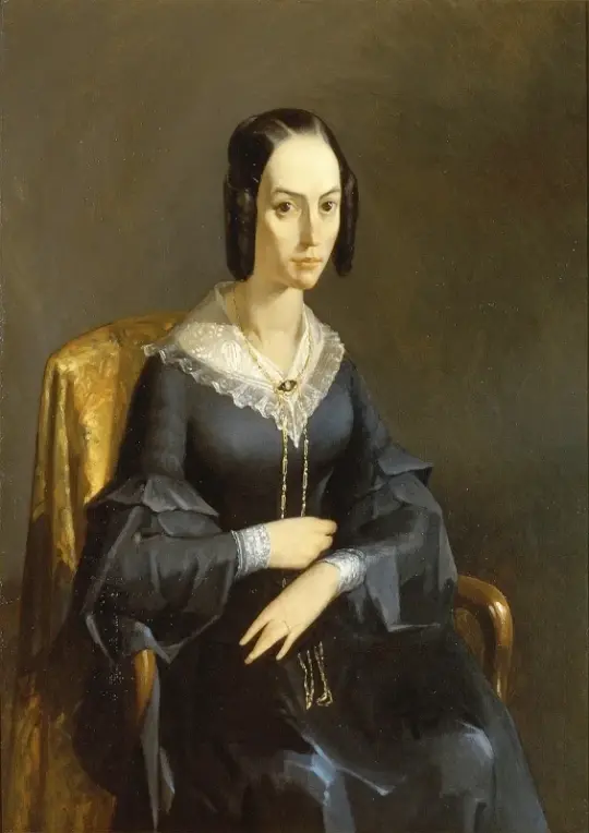 Jean-François Millet | Madame Valmont - 1841 | Indrammet kunsttryk | Realisme