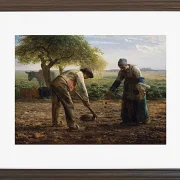 Jean-François Millet – Kartoffel Pflanzer 1861 | Giclée Kunstdruck gerahmt