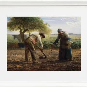 Jean-François Millet – Kartoffel Pflanzer 1861 | Giclée Kunstdruck gerahmt