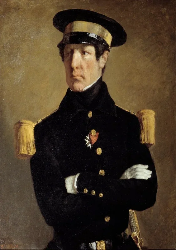 Jean-François Millet | Leutnant Pierre Claude Aimable Gachot – 1845 | Gerahmter Kunstdruck | Realismus