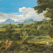 Jean-François Millet | Landskab med hyrder - 1868 | Indrammet kunsttryk | Realisme