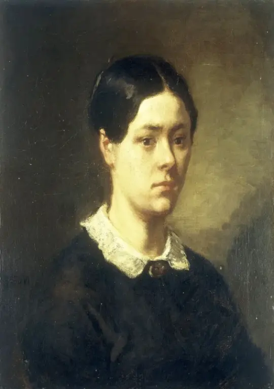 Jean-François Millet | Madame J.F. Millet – 1844 | Indrammet kunsttryk | Realisme