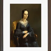 Jean-François Millet – Madame Valmont 1841 | Giclée Kunstdruck gerahmt