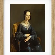 Jean-François Millet – Madame Valmont 1841 | Giclée Kunstdruck gerahmt