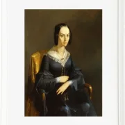 Jean-François Millet – Madame Valmont 1841 | Giclée Kunstdruck gerahmt