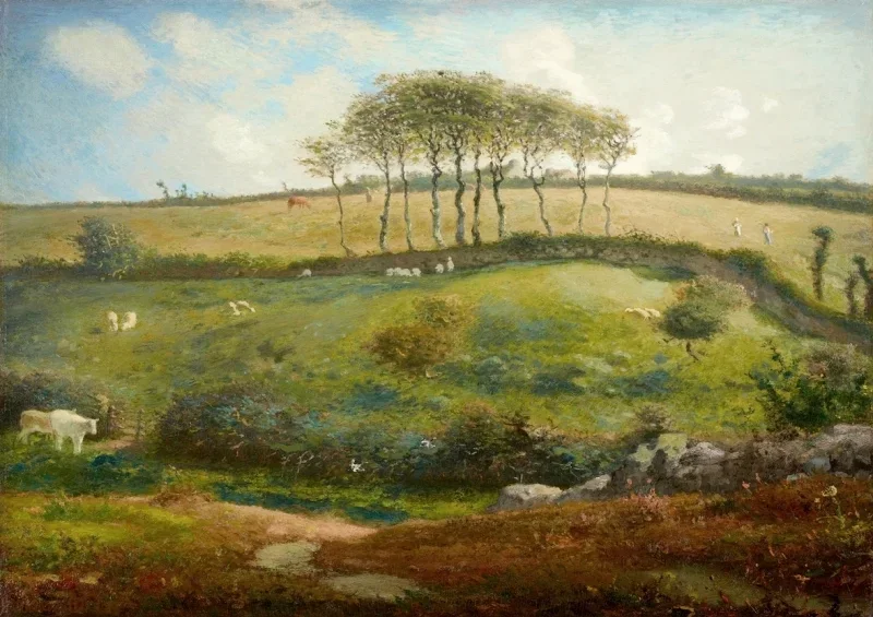 Jean-François Millet | Pil nær Cherbourg - 1871 | Indrammet kunsttryk | Realisme