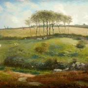 Jean-François Millet | Pil nær Cherbourg - 1871 | Indrammet kunsttryk | Realisme