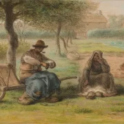 Jean-François Millet | Hvil midt på dagen - 1858 | Indrammet kunsttryk | Realisme