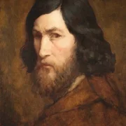 Jean-François Millet | Selvportræt - 1850 | Indrammet kunsttryk | Realisme