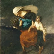 Jean-François Millet | Tilbagetog fra stormen – 1846 | Indrammet kunsttryk | Realisme