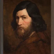 Jean-François Millet – Selbstbildnis 1850 | Giclée Kunstdruck gerahmt