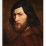 Jean-François Millet – Selbstbildnis 1850 | Giclée Kunstdruck gerahmt