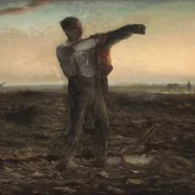 Jean-François Millet | Abendstimmung - 1814 | Gerahmter Kunstdruck | Realismus
