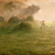 Jean-François Millet | Uvejr under høhøsten – 1865 | Indrammet kunsttryk | Realisme