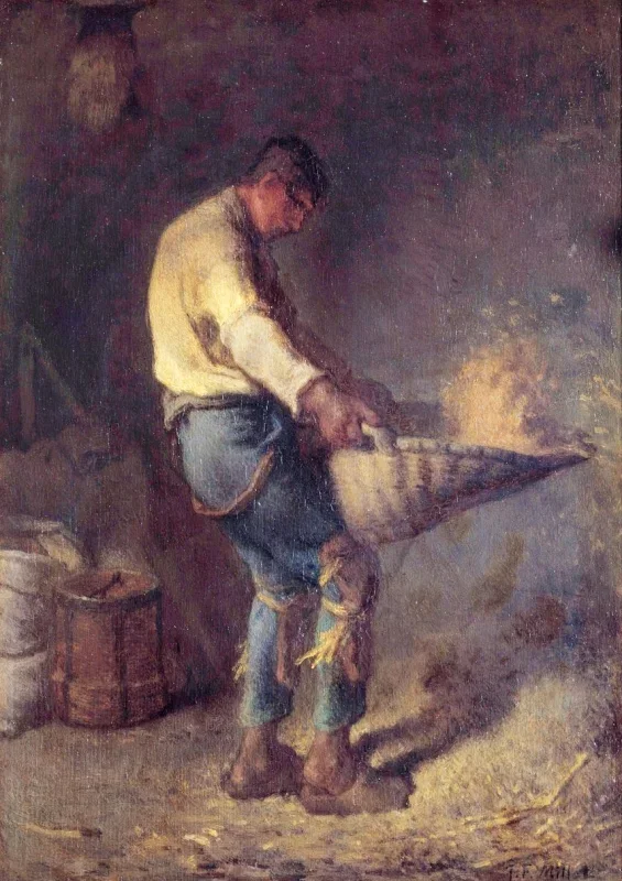 Jean-François Millet | En kornrenser – 1869 | Indrammet kunsttryk | Realisme
