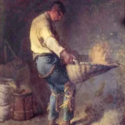 Jean-François Millet | En kornrenser – 1869 | Indrammet kunsttryk | Realisme