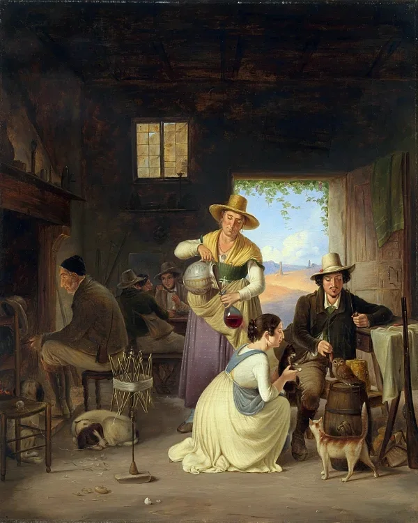 Jäger in einer Taverne – 1834