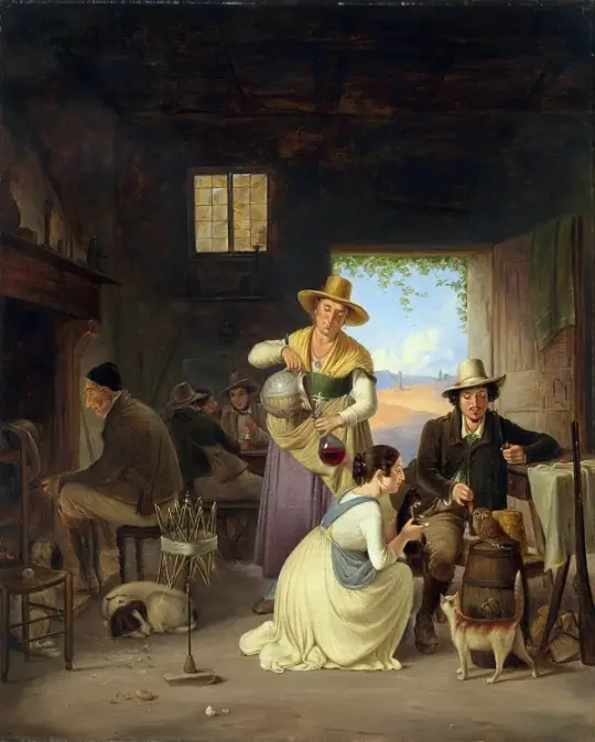 Jäger in einer Taverne – 1834