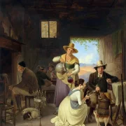 Jäger in einer Taverne – 1834