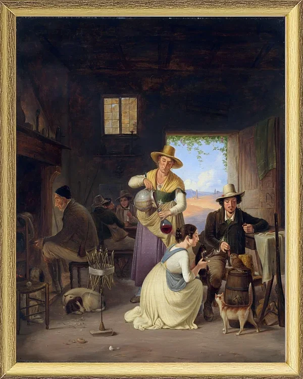 Jäger in einer Taverne – 1834