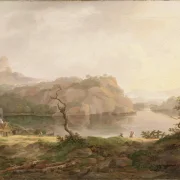 Johan Christian Dahl | Nordisk landskab med et dødt træ - 1814 | Romantic | formida