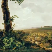 Johan Christian Dahl | Udsigt nær Prestø - 1816 | Indrammet kunsttryk | Romantic | formida