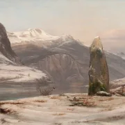 Johan Christian Dahl | Udsigt over Mårelv nær Tinn - 1833 | Indrammet kunsttryk | Romantic | formida