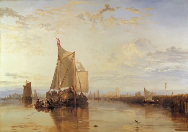 William Turner | Dort-pakkebåden fra Rotterdam - 1818 | Indrammet kunsttryk | Romantic | formida