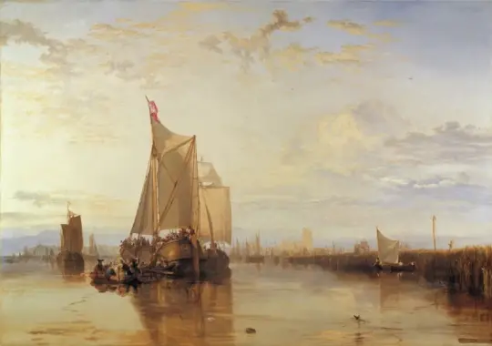 William Turner | Dort-pakkebåden fra Rotterdam - 1818 | Indrammet kunsttryk | Romantic | formida