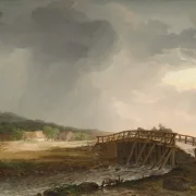 Johan Christian Dahl | Broen over Tryggevælde - 1813 | Indrammet kunsttryk | Romantic | formida