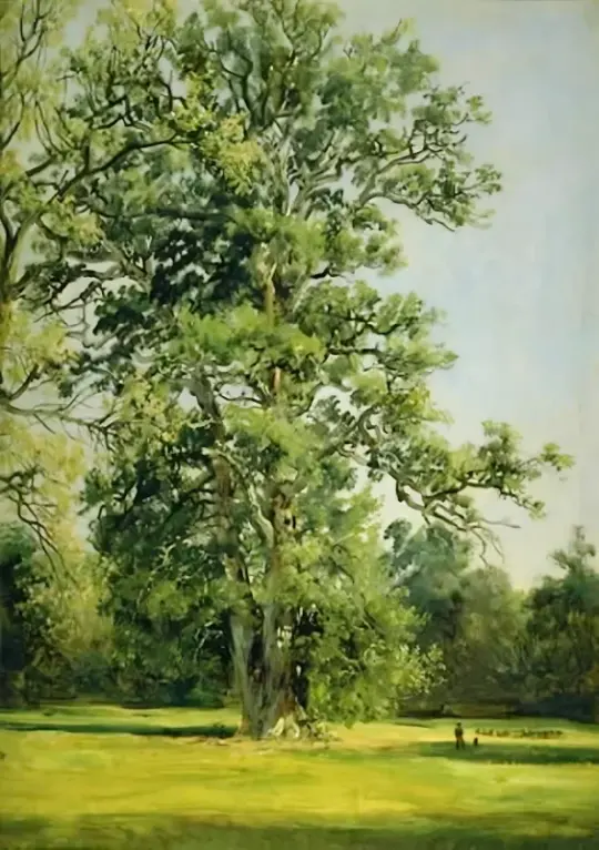 Johan Christian Dahl | Udsigt over haven i Wörlitz nær Dessau - 1825 | Indrammet kunsttryk | Romantic | formida