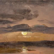 Johan Christian Dahl | Elben i måneskin - 1856 | Romantic | formida