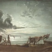 Johan Christian Dahl | Napolibugten. Måneskin - 1820  | Romantic | formida