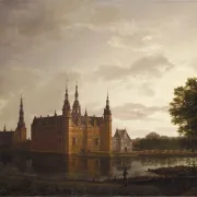 Johan Christian Dahl | Frederiksborg Slot - 1817 | Indrammet kunsttryk | Romantic | formida