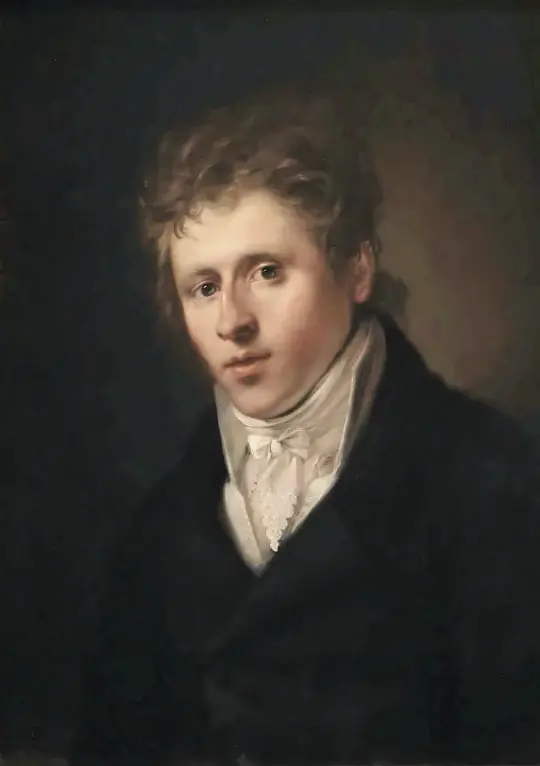 Johan Christian Dahl | Portræt af maleren Johan Christian Dahl - 1815 | Indrammet kunsttryk | Romantic | formida