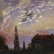 Johan Christian Dahl | Månebelyst landskab - 1832 | Romantic | formida