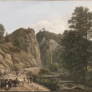 Johan Christian Dahl | Plauenscher Grund bei Dresden - 1818 | Gerahmter Kunstdruck | Romantik | formida