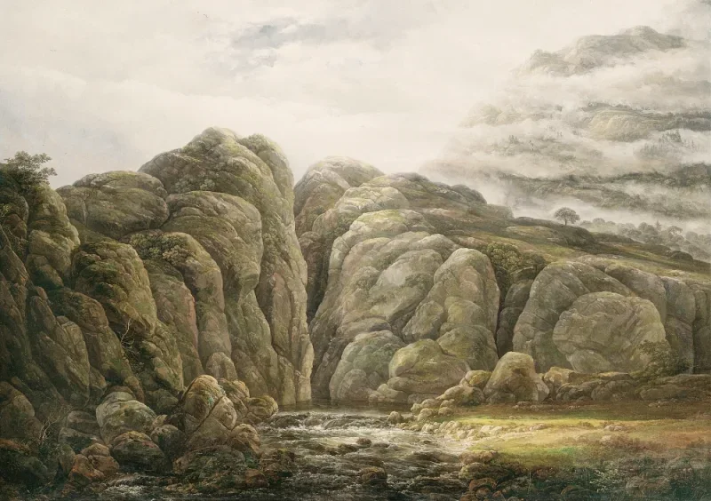 Johan Christian Dahl | Norsk bjerglandskab - 1819 | Romantic | formida