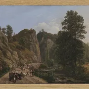 Johan Christian Dahl – Plauenscher Grund bei Dresden  1818 | Giclée Kunstdruck gerahmt