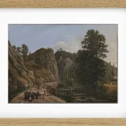 Johan Christian Dahl – Plauenscher Grund bei Dresden  1818 | Giclée Kunstdruck gerahmt